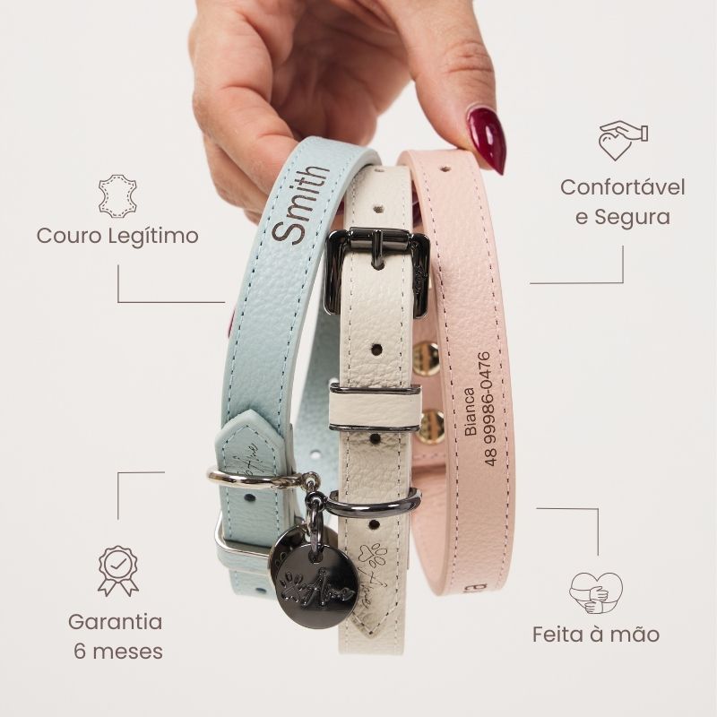 Coleira Personalizada para Cachorro com Nome | Escrita