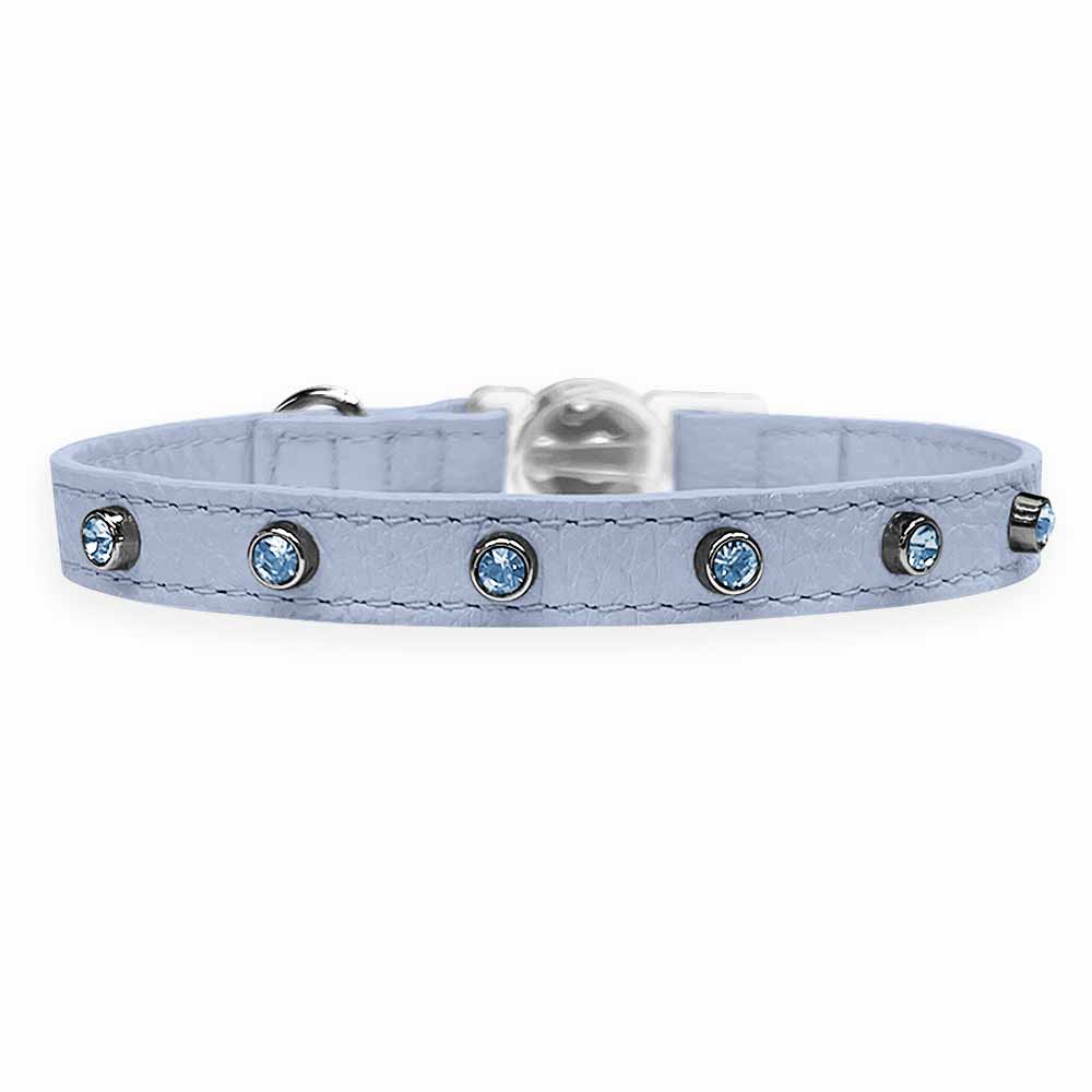 Coleira para Gato em Couro com Strass | Alice