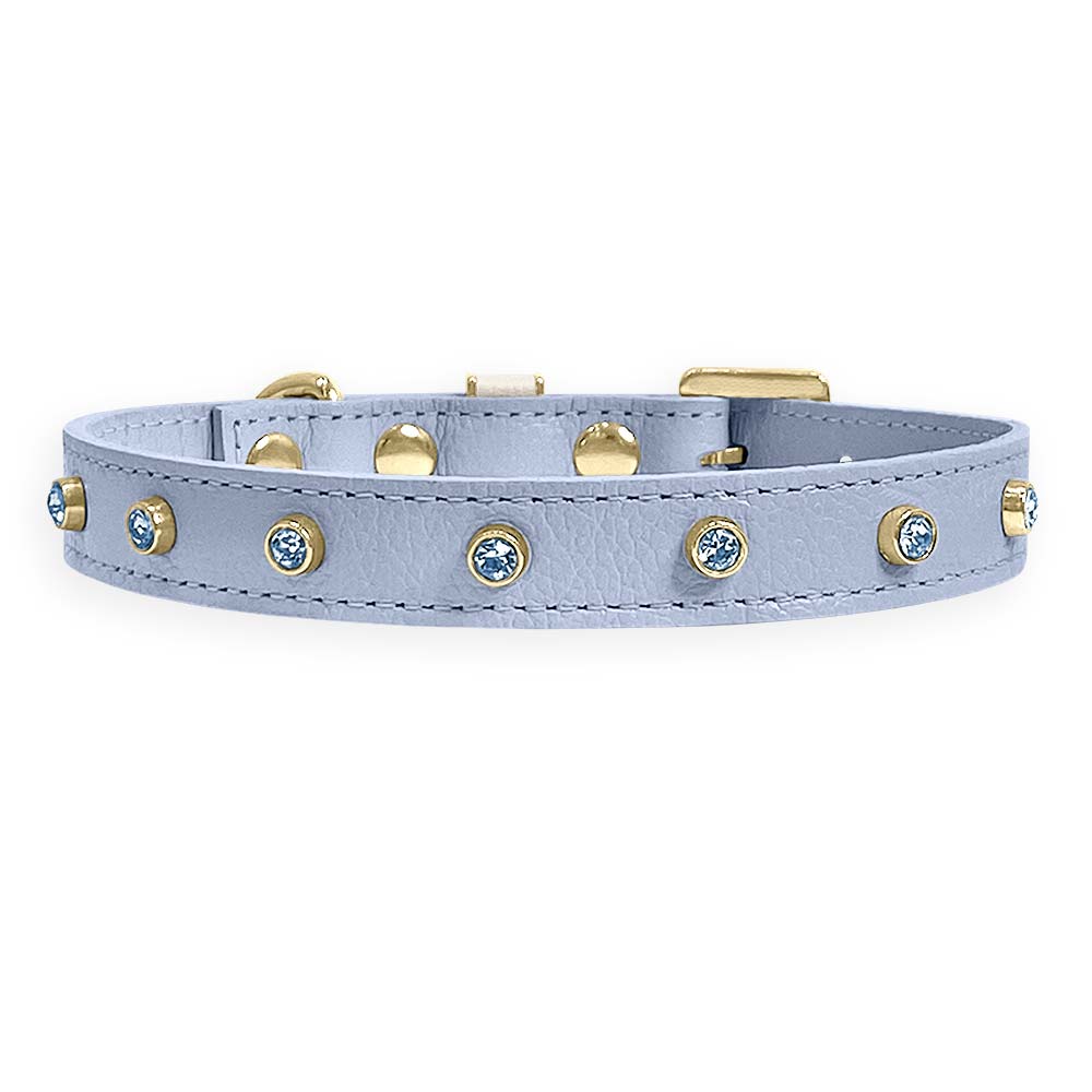 Coleira Personalizada para Cachorro com Strass | Alice