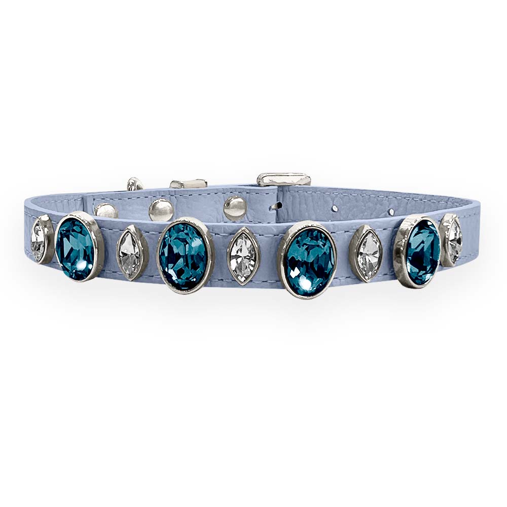 Coleira para Cachorro com Cristais de Strass | Catarina