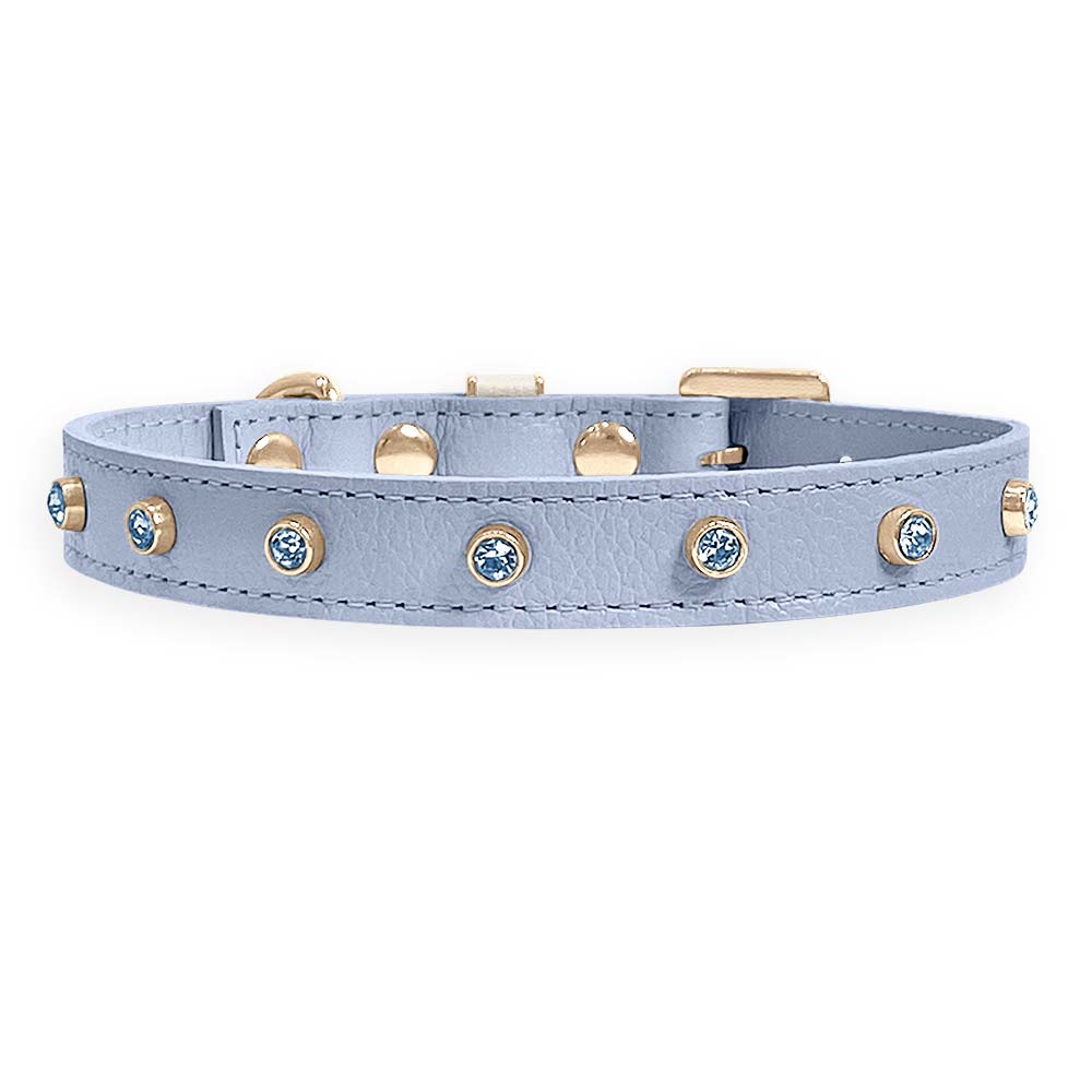 Coleira Personalizada para Cachorro com Strass | Alice
