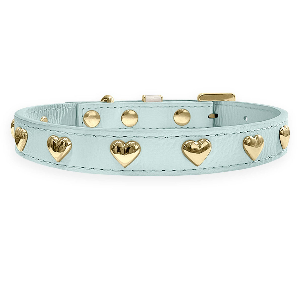 Coleira Personalizada para Cachorro com Corações | Stella