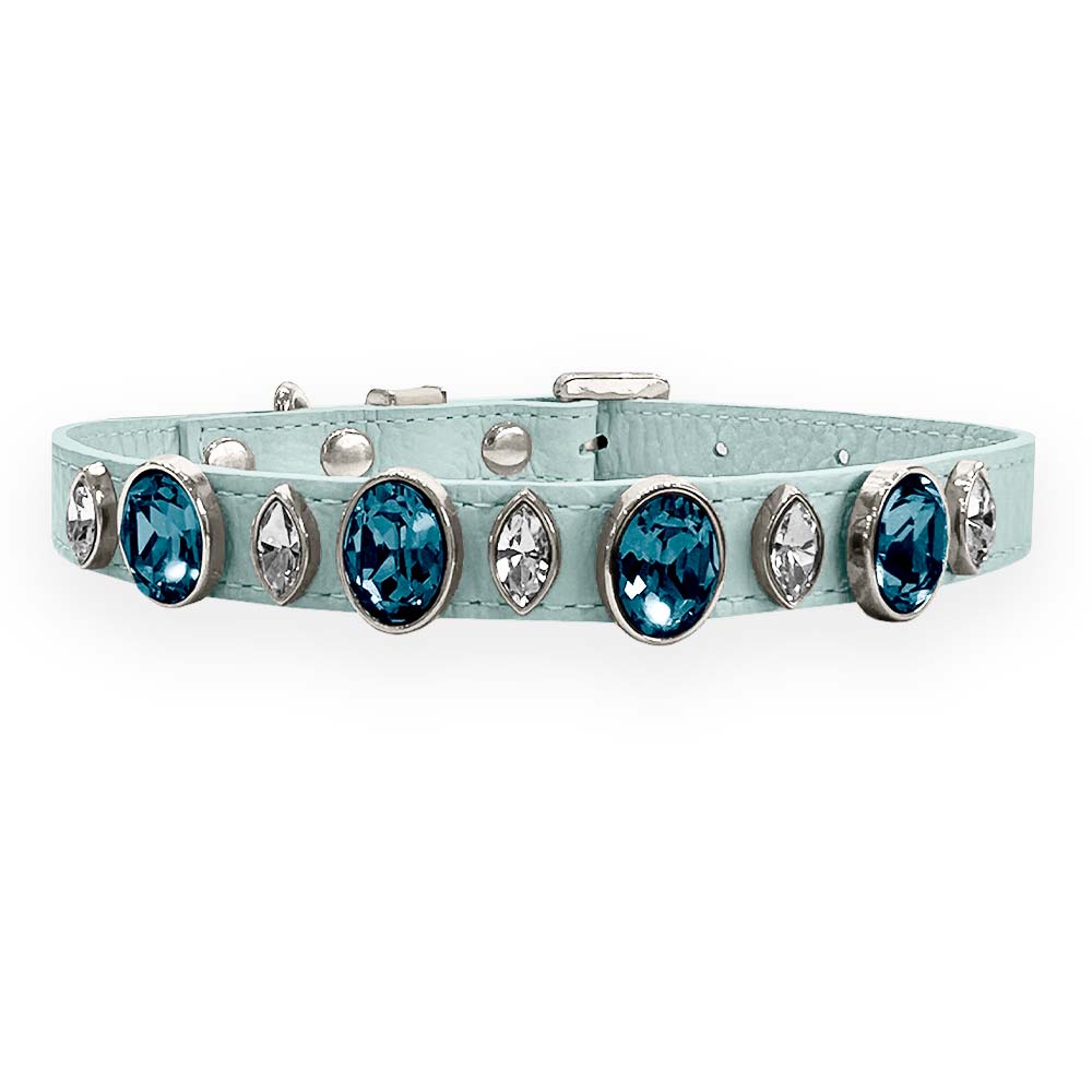Coleira para Cachorro com Cristais de Strass | Catarina