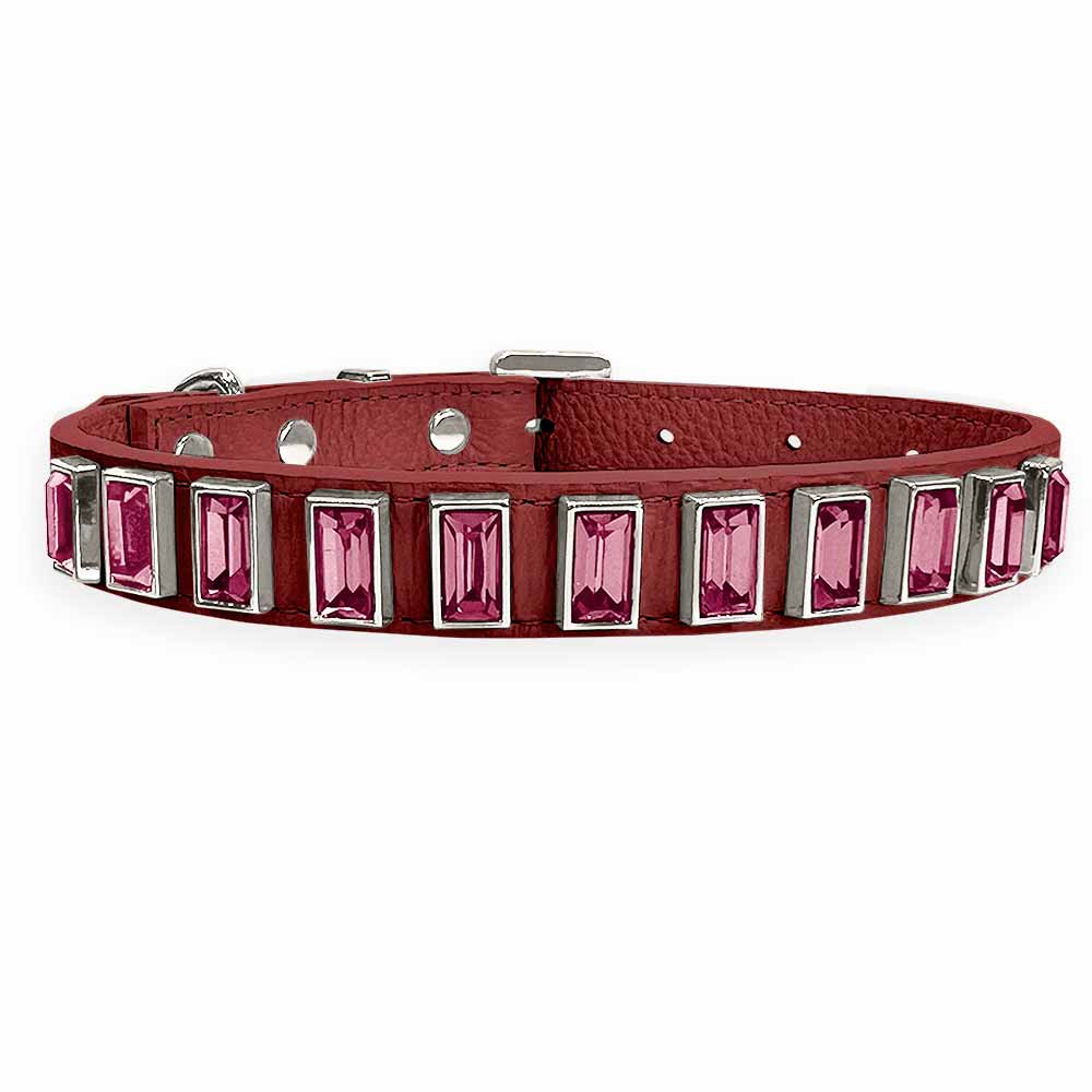 Coleira Personalizada para Cachorro com Strass | Ivy
