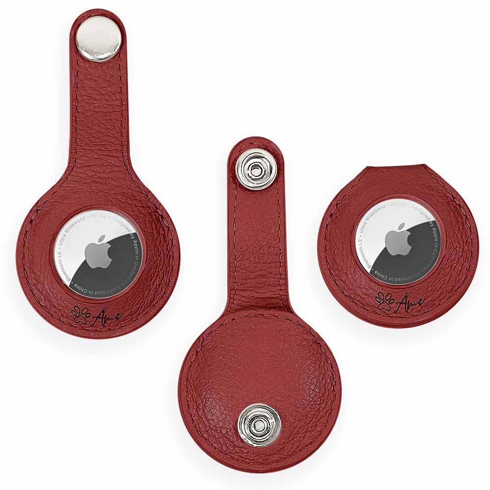 Capa de Couro para AirTag Apple | Coleiras e Peitorais