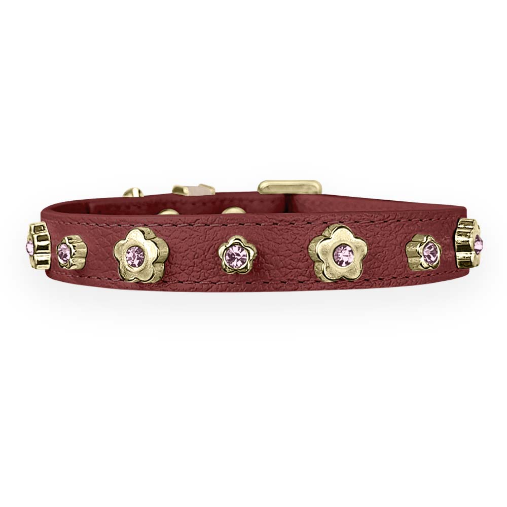 Coleira Personalizada para Cachorro com Flor | Kylie
