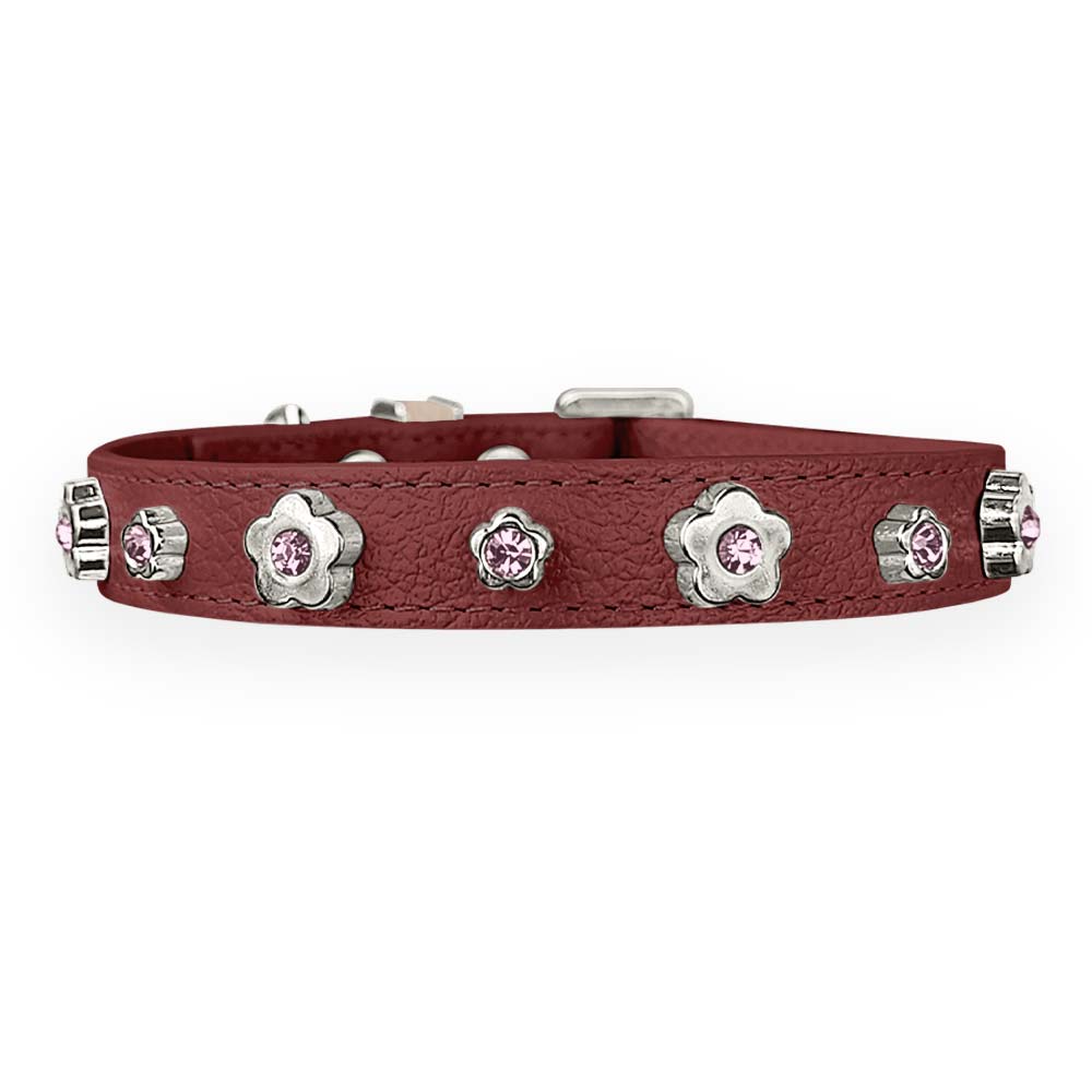 Coleira Personalizada para Cachorro com Flor | Kylie
