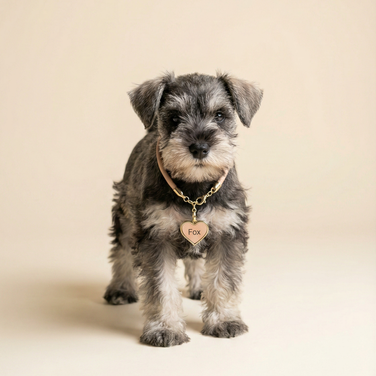 Colar Pet Personalizado em Couro Nobre | Ônix