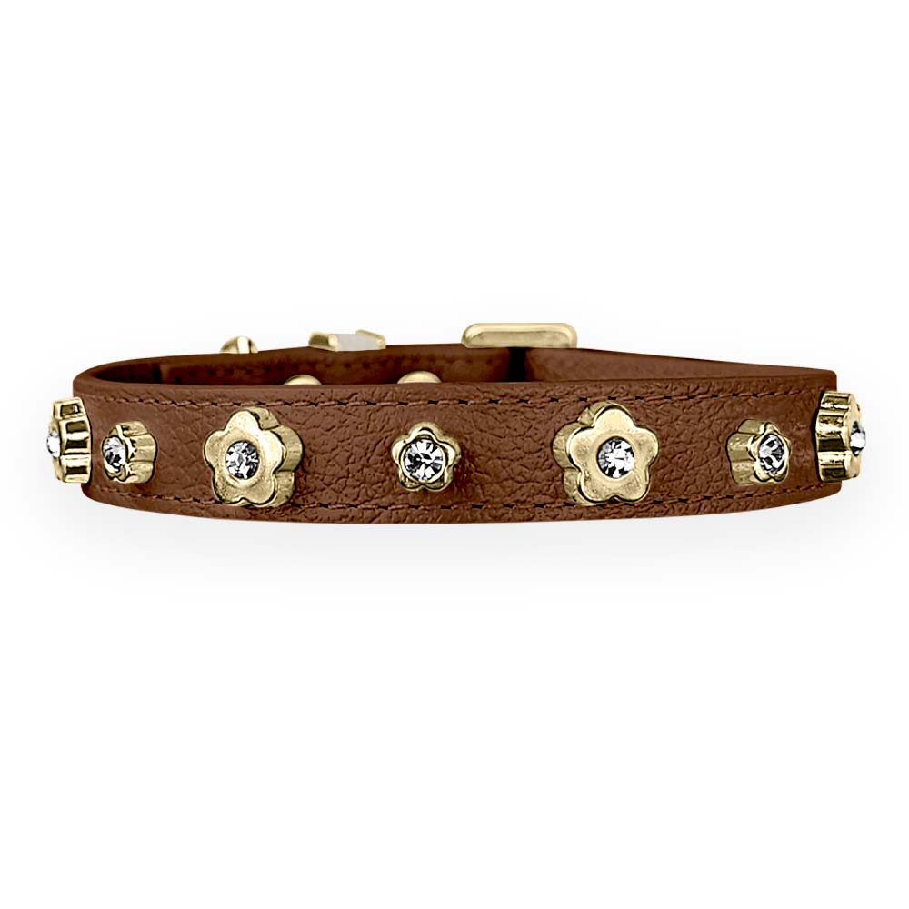 Coleira Personalizada para Cachorro com Flor | Kylie