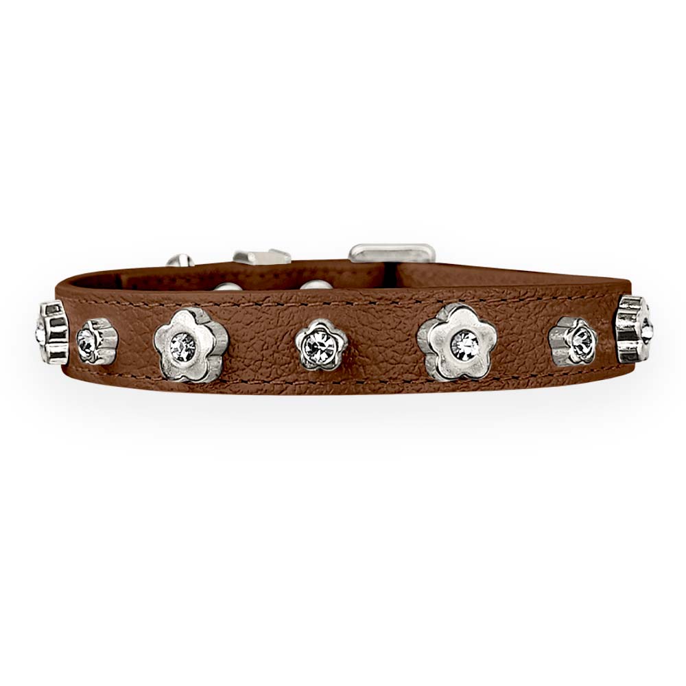 Coleira Personalizada para Cachorro com Flor | Kylie