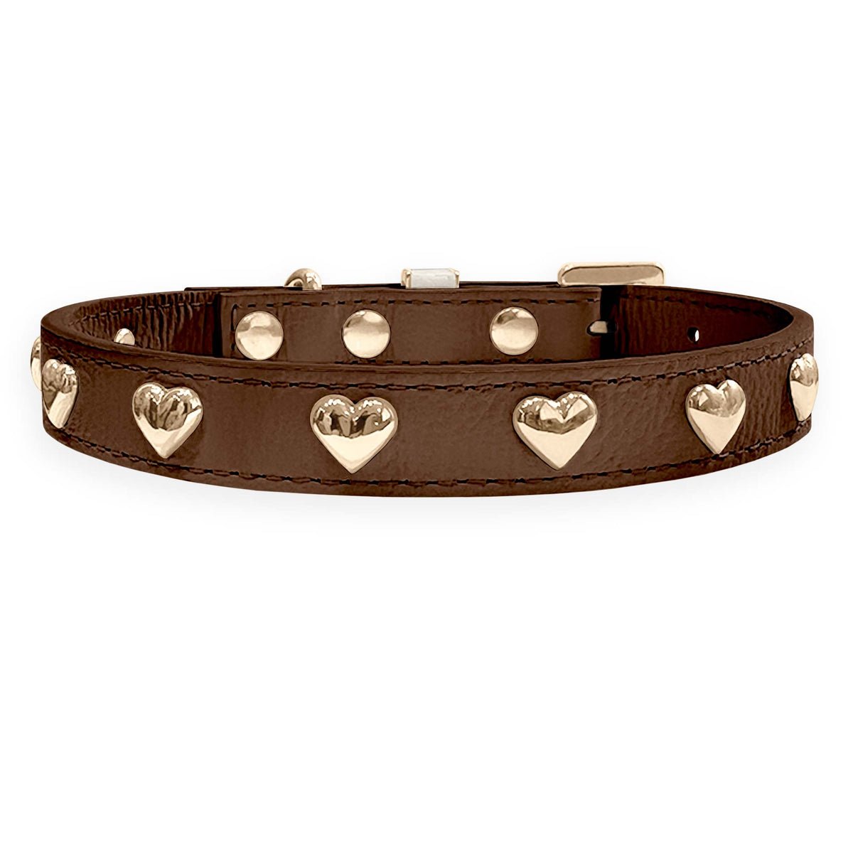 Coleira Personalizada para Cachorro com Corações | Stella