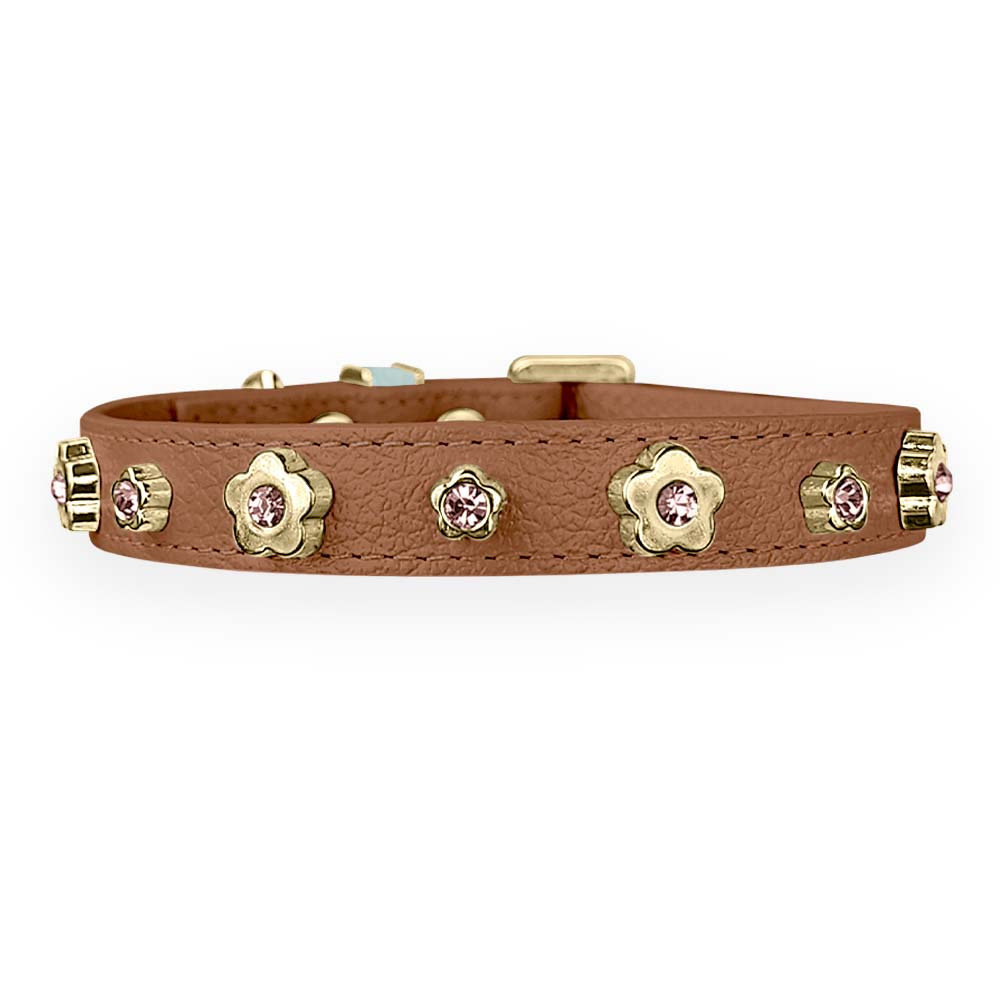 Coleira Personalizada para Cachorro com Flor | Kylie