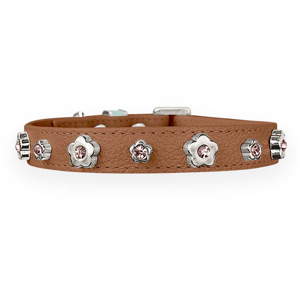 Coleira Personalizada para Cachorro com Flor | Kylie