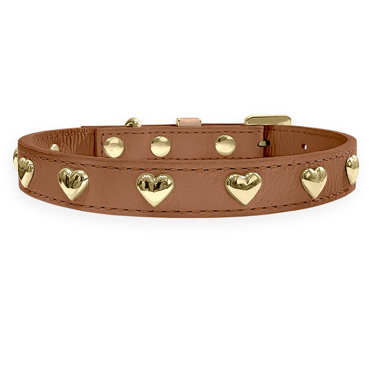 Coleira Personalizada para Cachorro com Corações | Stella