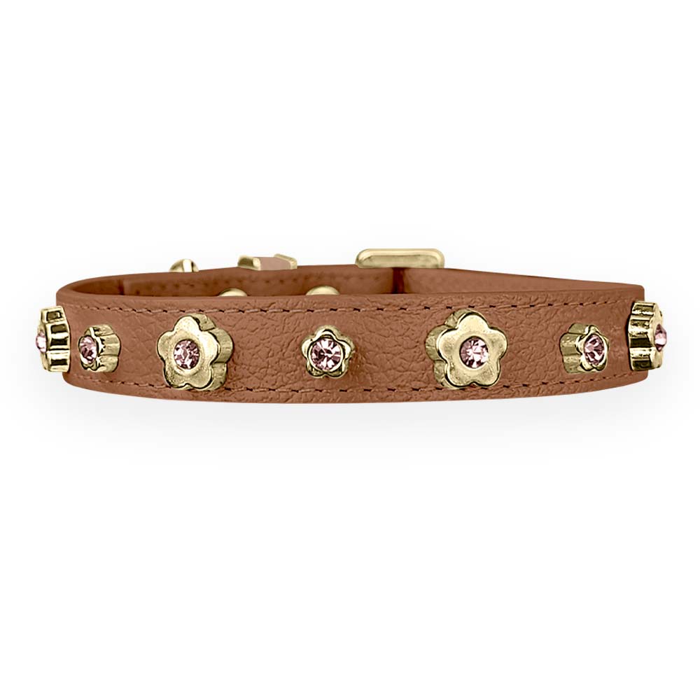 Coleira Personalizada para Cachorro com Flor | Kylie