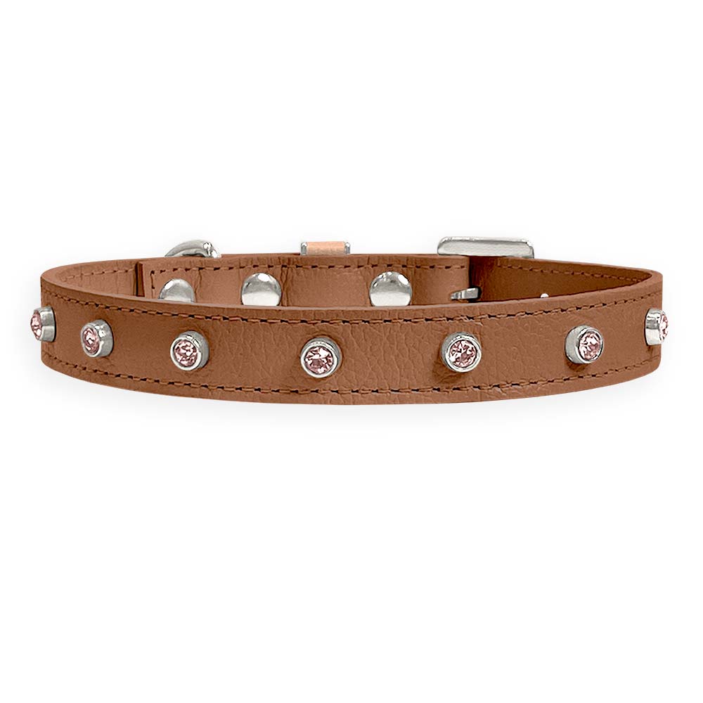 Coleira Personalizada para Cachorro com Strass | Alice