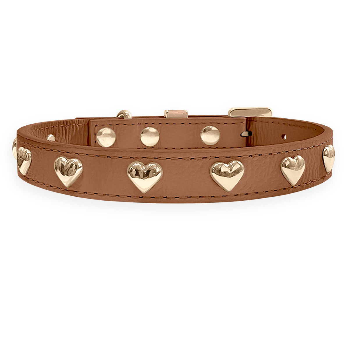 Coleira Personalizada para Cachorro com Corações | Stella