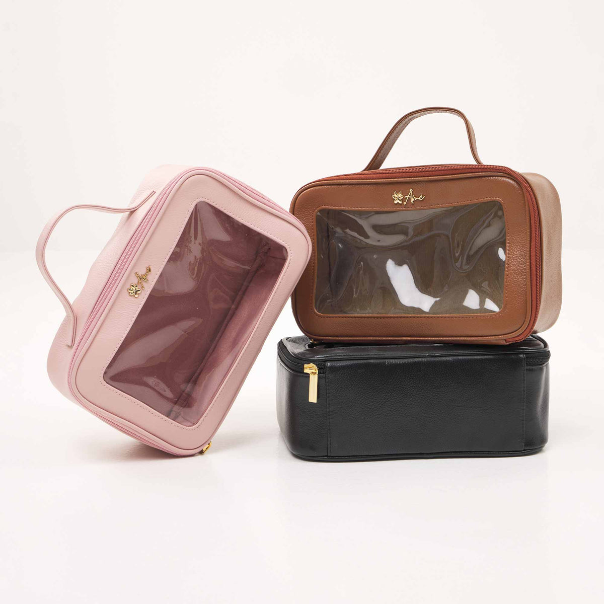 Necessaire de Couro Legítimo com Visor | Artesanal