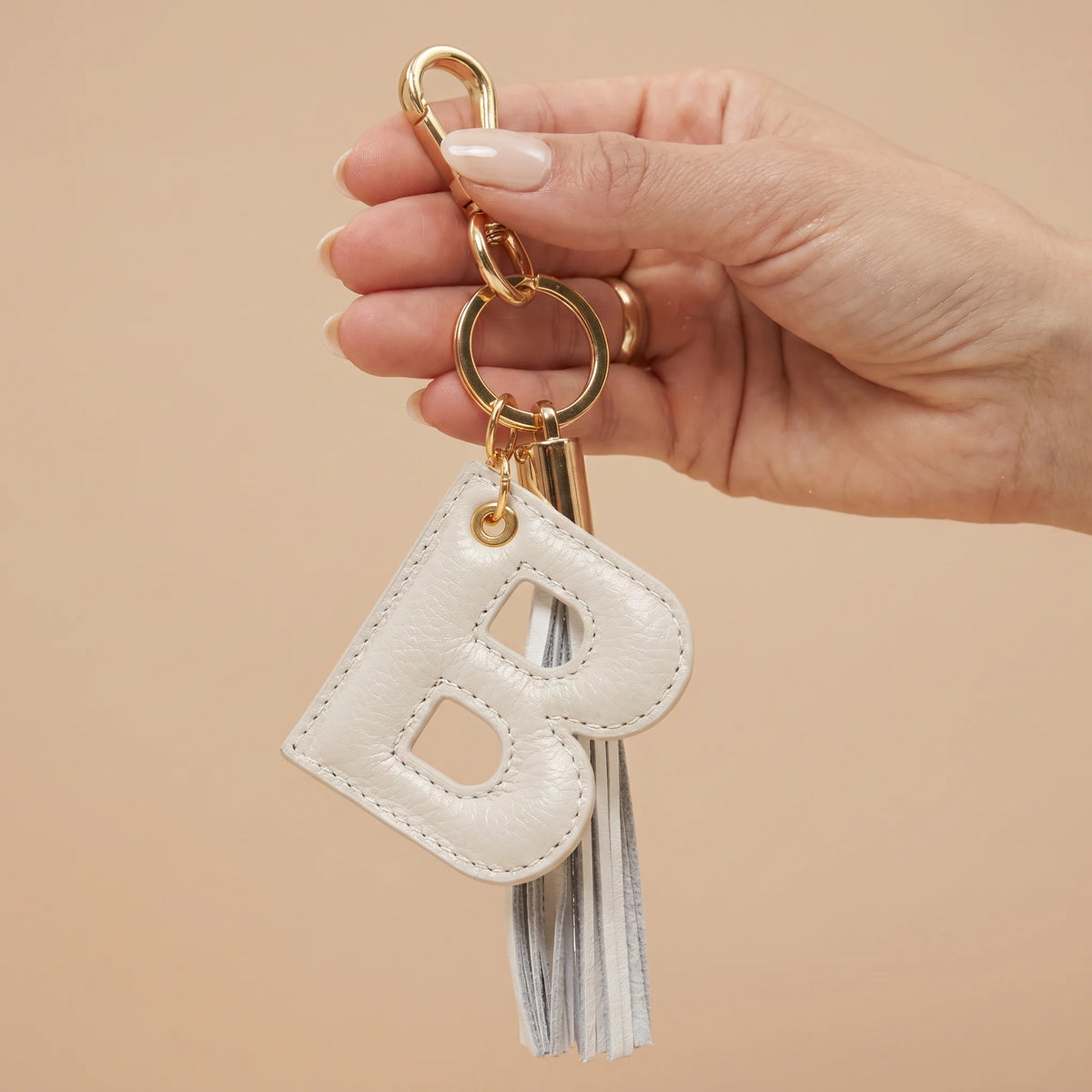 Chaveiro de Couro Personalizado com Inicial | Bia