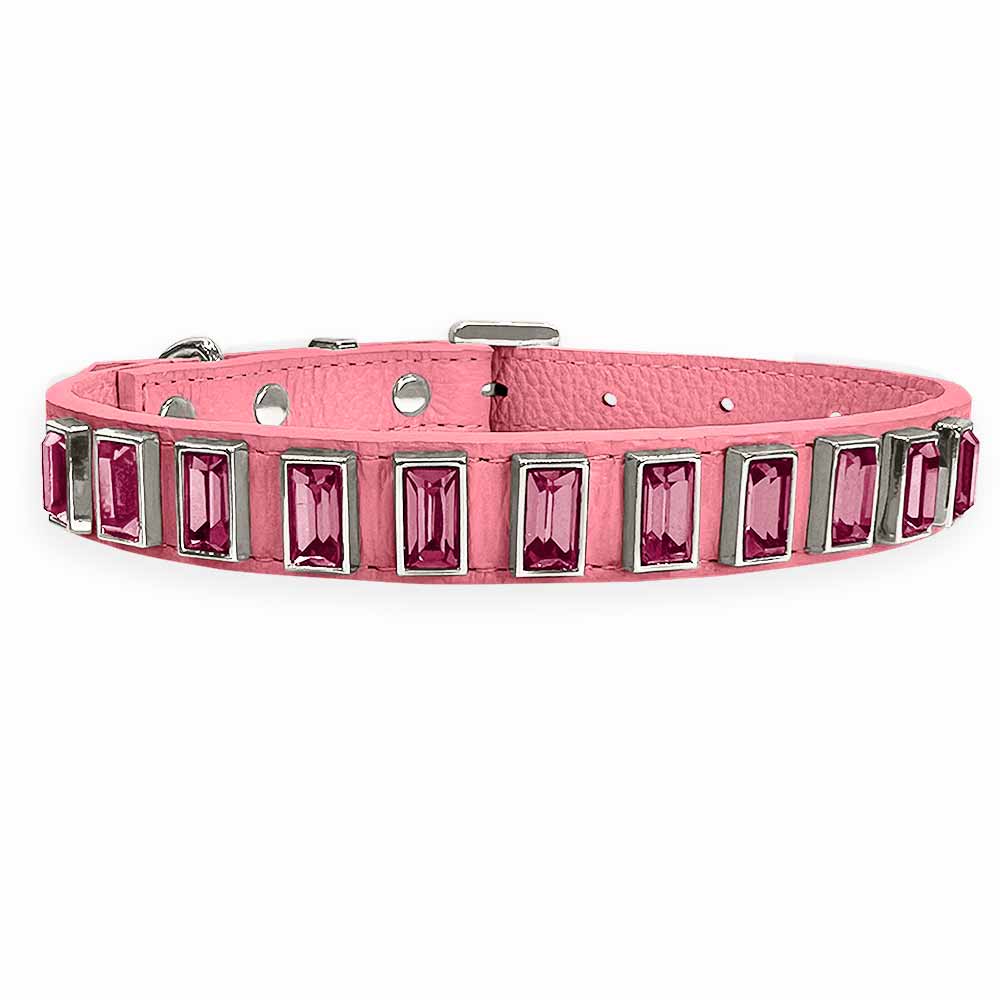 Coleira Personalizada para Cachorro com Strass | Ivy
