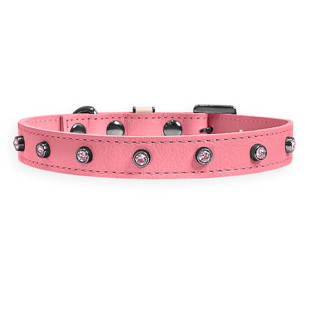 Coleira Personalizada para Cachorro com Strass | Alice