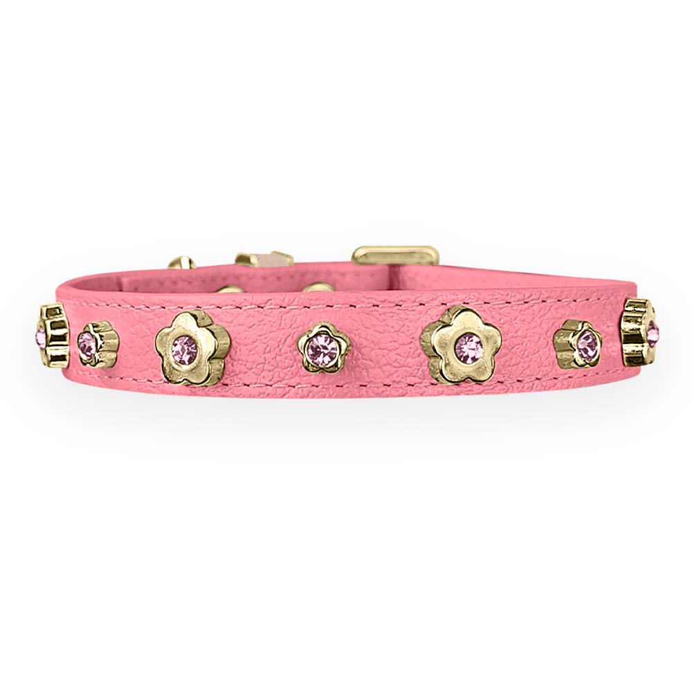 Coleira Personalizada para Cachorro com Flor | Kylie