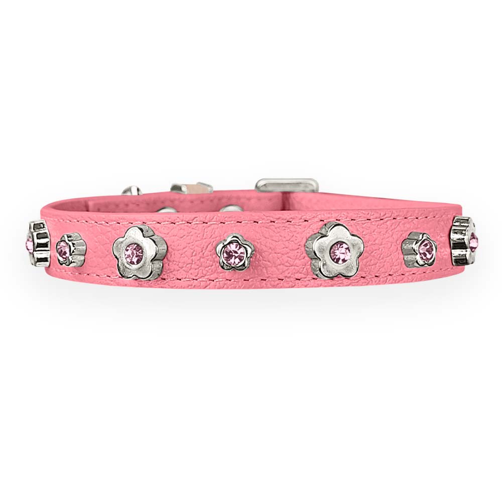 Coleira Personalizada para Cachorro com Flor | Kylie