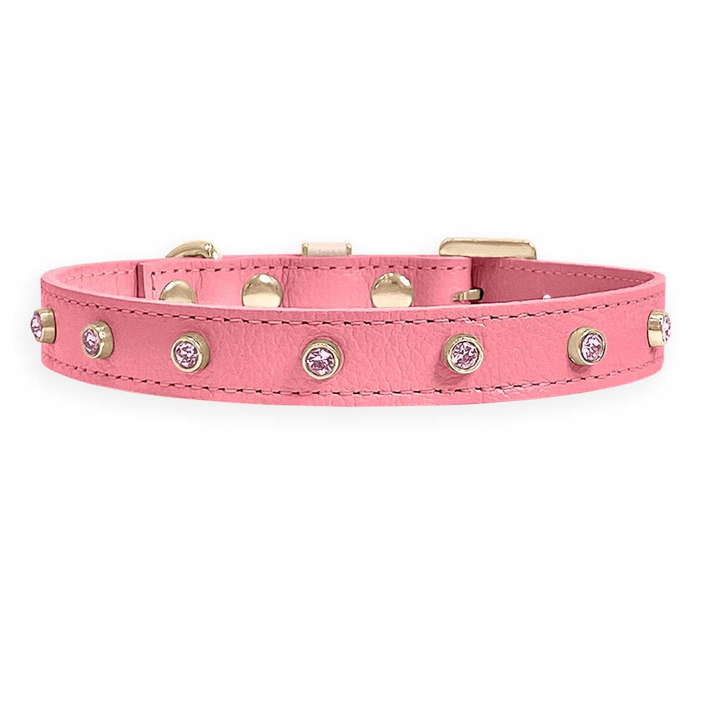 Coleira Personalizada para Cachorro com Strass | Alice
