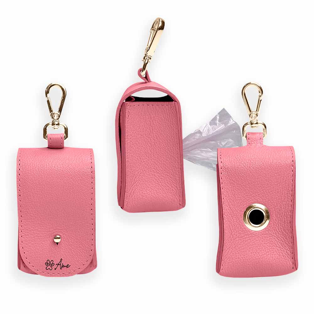 Porta Saquinhos Higiênicos de Couro para Cachorro