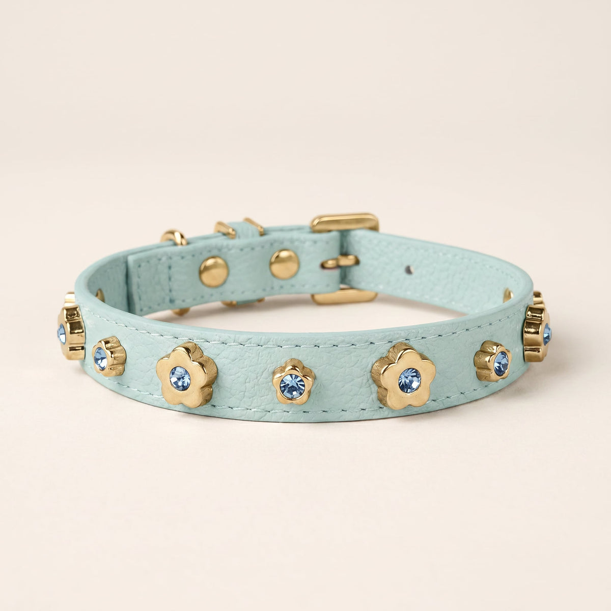 Coleira Personalizada para Cachorro com Flor | Kylie