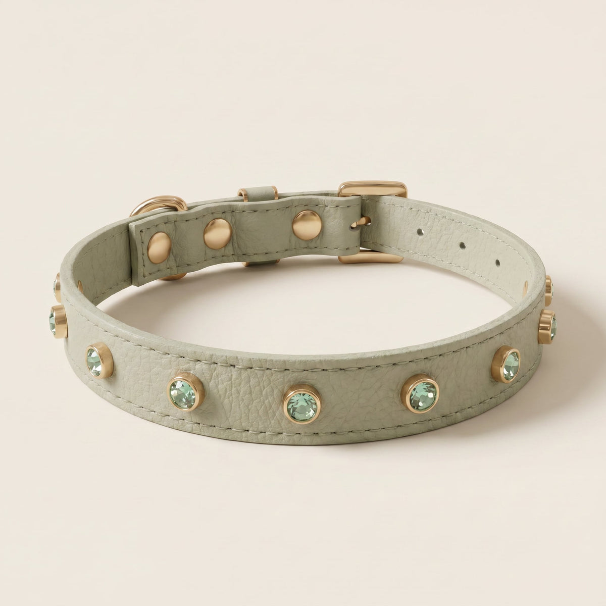 Coleira Personalizada para Cachorro com Strass | Alice