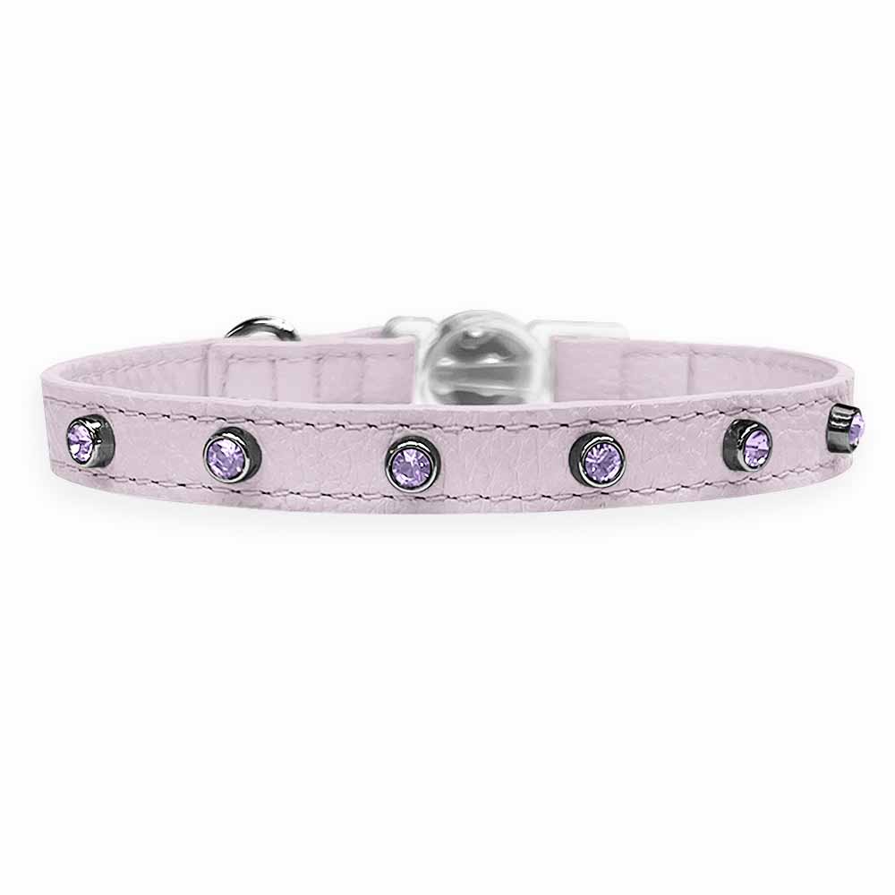 Coleira para Gato em Couro com Strass | Alice