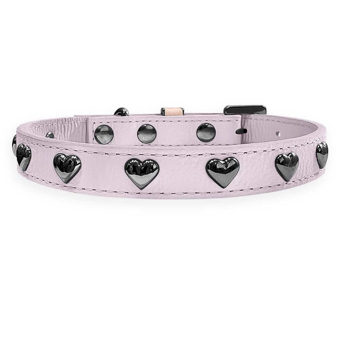 Coleira Personalizada para Cachorro com Corações | Stella