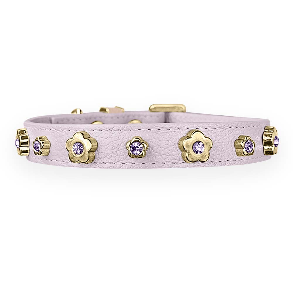 Coleira Personalizada para Cachorro com Flor | Kylie