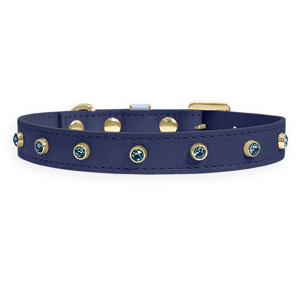 Coleira Personalizada para Cachorro com Strass | Alice