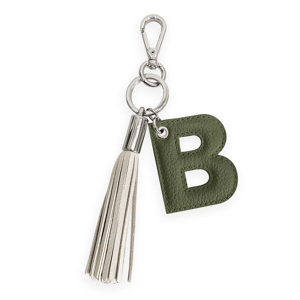 Chaveiro de Couro Personalizado com Inicial | Bia