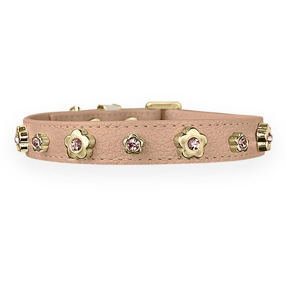 Coleira Personalizada para Cachorro com Flor | Kylie