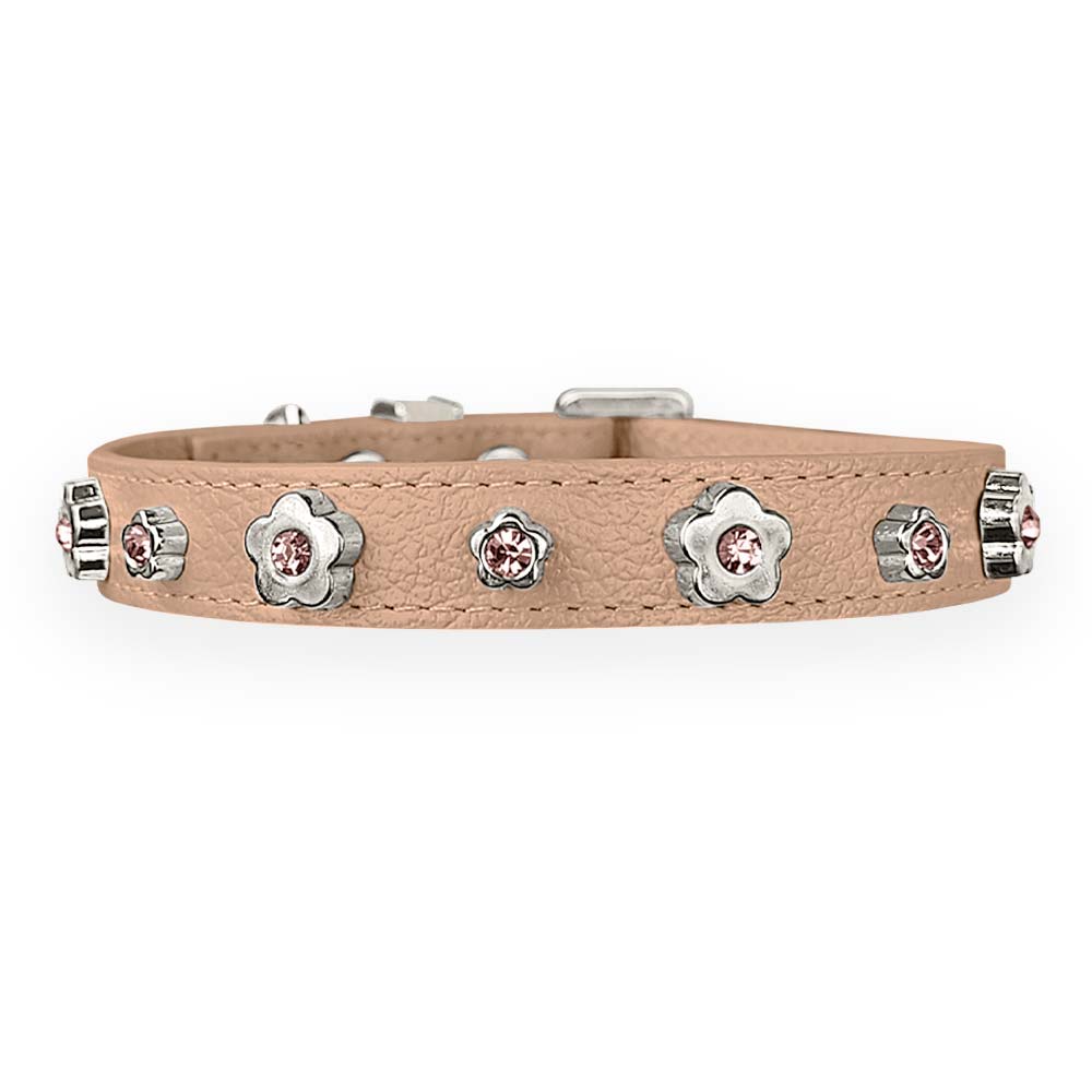 Coleira Personalizada para Cachorro com Flor | Kylie