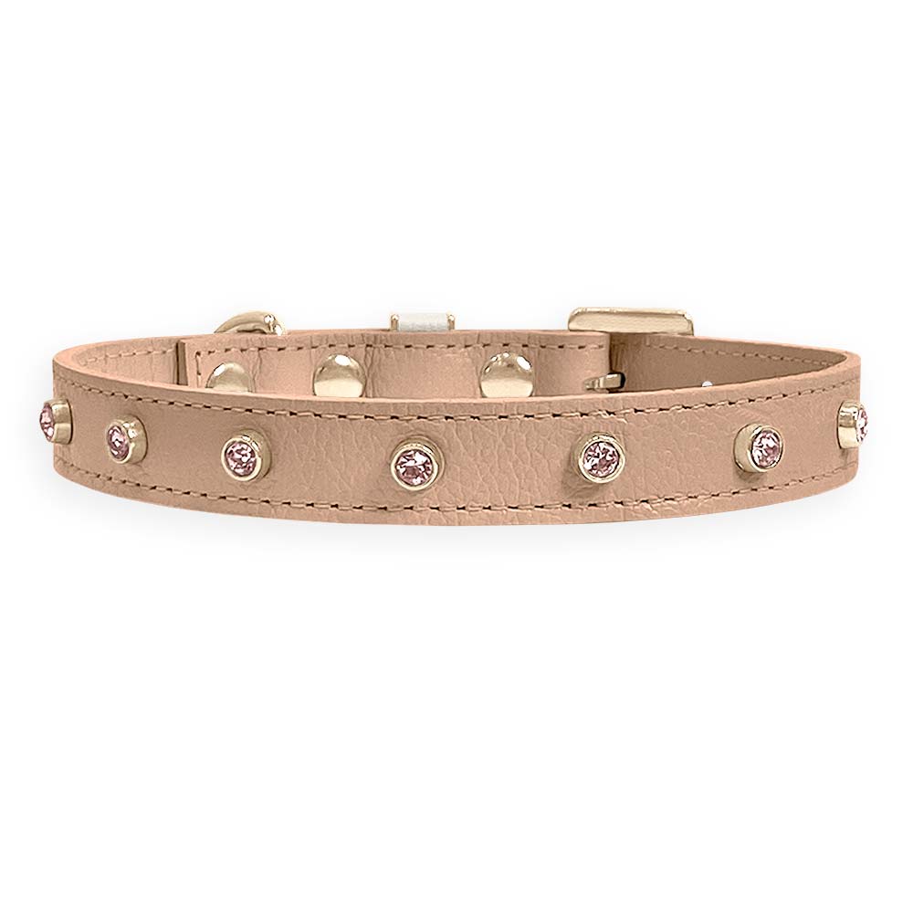 Coleira Personalizada para Cachorro com Strass | Alice