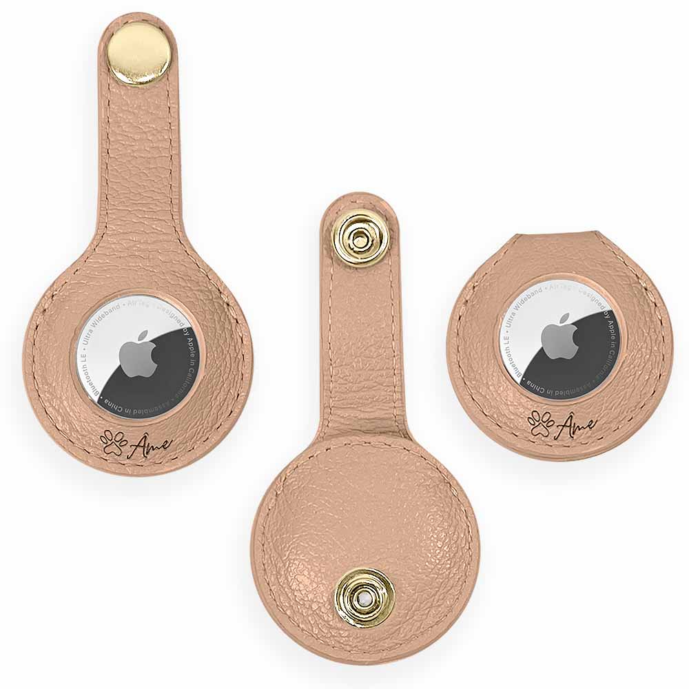 Capa de Couro para AirTag Apple | Coleiras e Peitorais