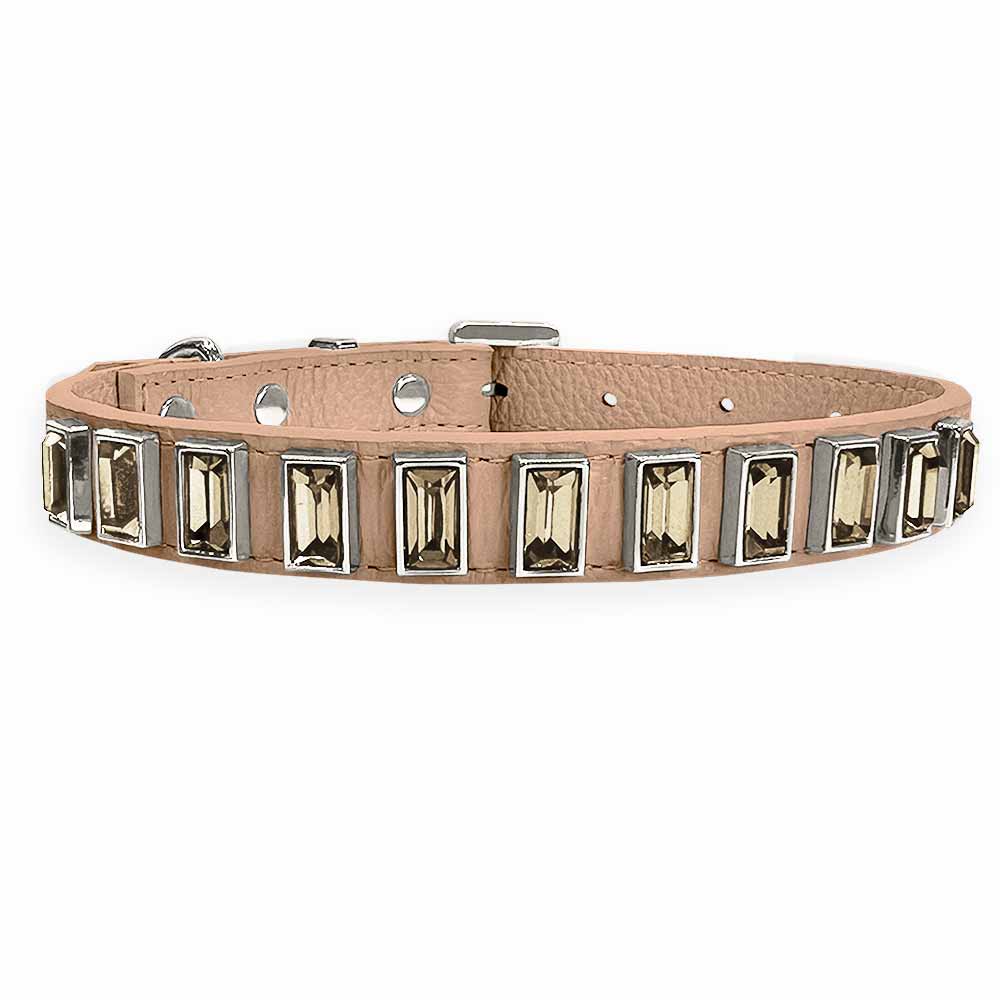 Coleira Personalizada para Cachorro com Strass | Ivy