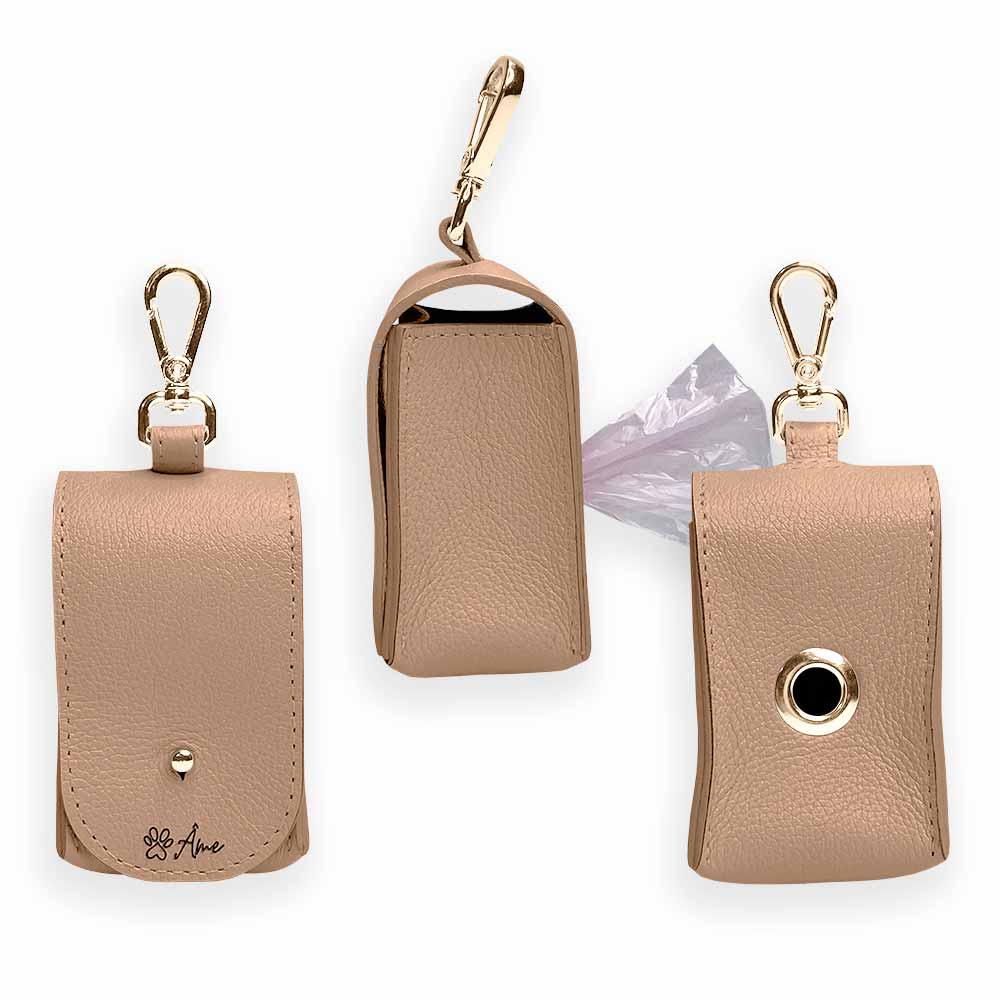 Porta Saquinhos Higiênicos de Couro para Cachorro