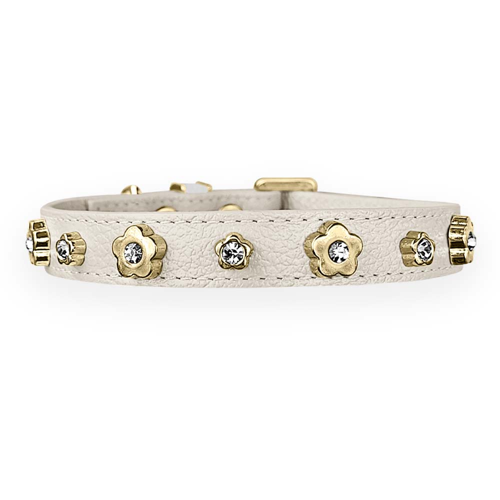 Coleira Personalizada para Cachorro com Flor | Kylie