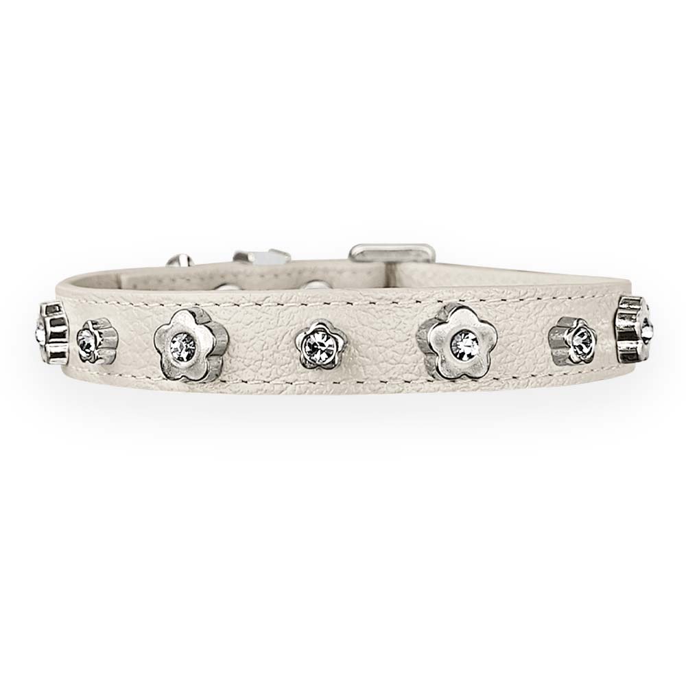 Coleira Personalizada para Cachorro com Flor | Kylie