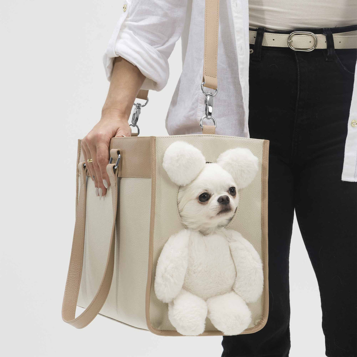 Bolsa de Passeio Pet com Efeito Ursinho | Teddy
