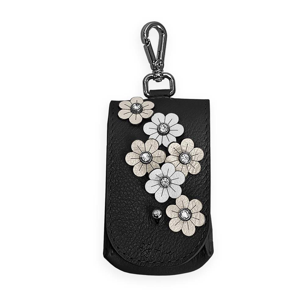 Porta Saquinhos Higiênicos de Couro com Flores | Prímula