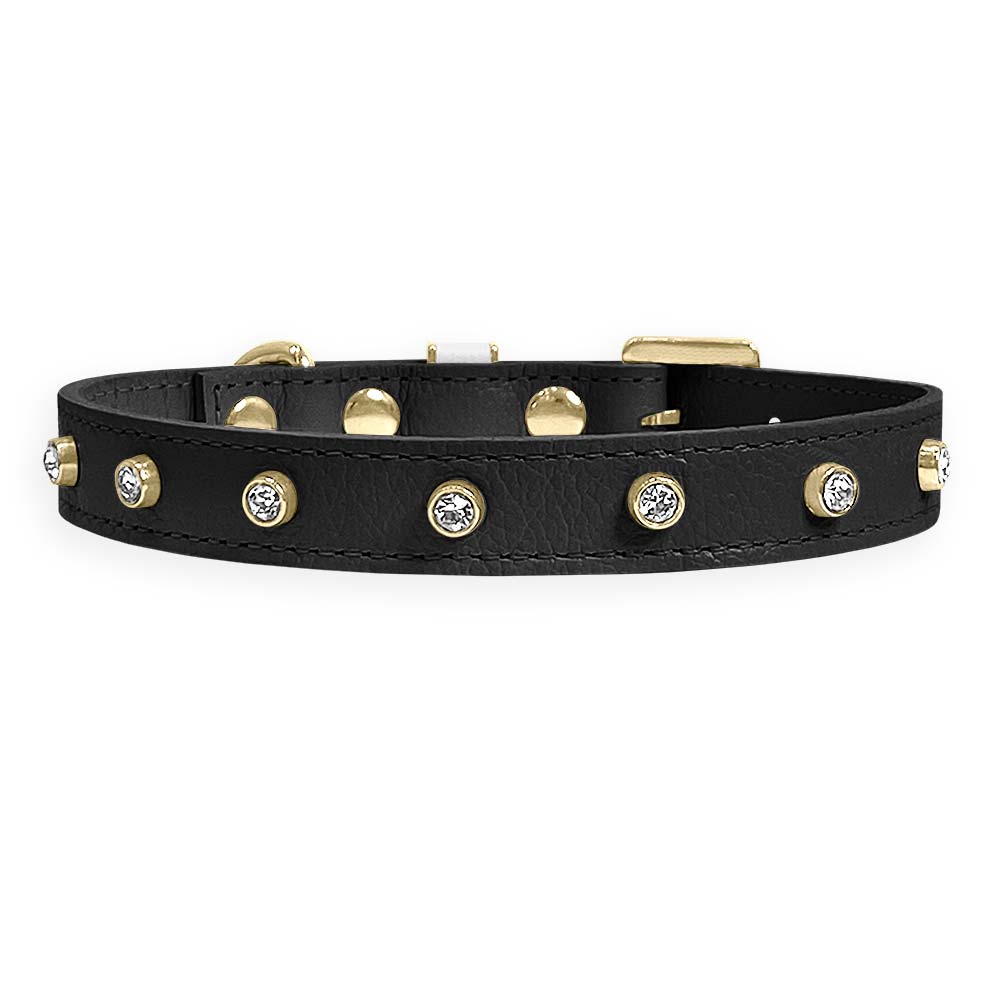 Coleira Personalizada para Cachorro com Strass | Alice