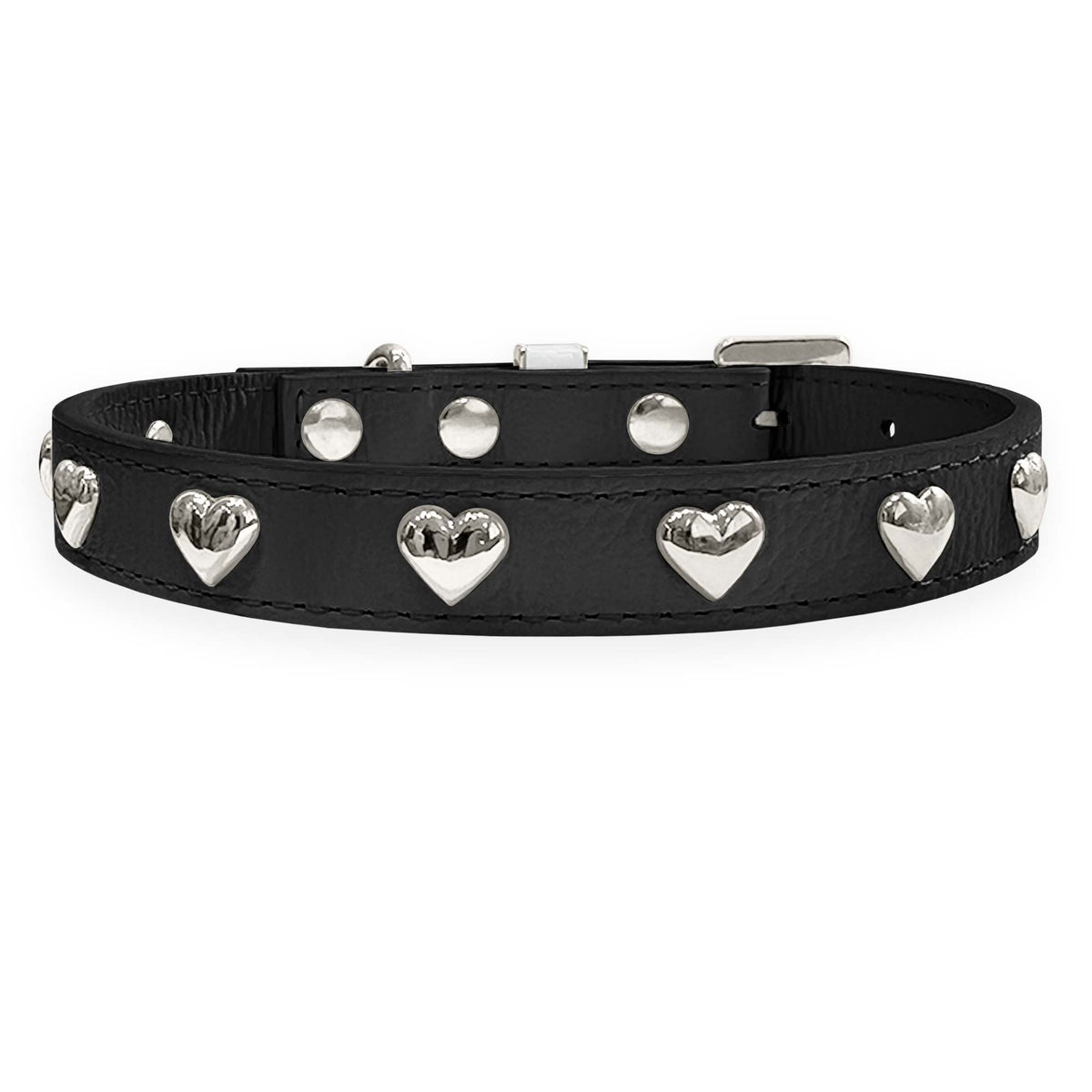 Coleira Personalizada para Cachorro com Corações | Stella