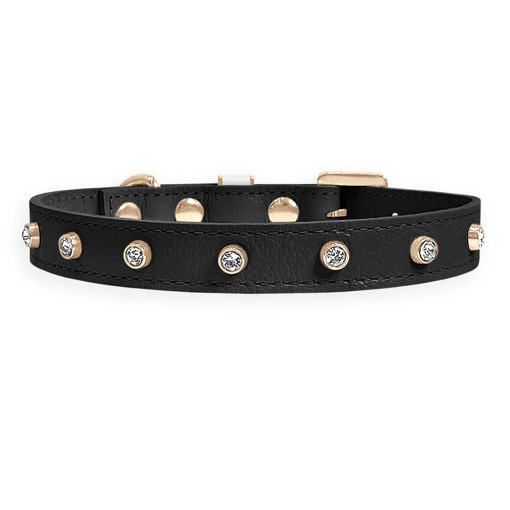 Coleira Personalizada para Cachorro com Strass | Alice