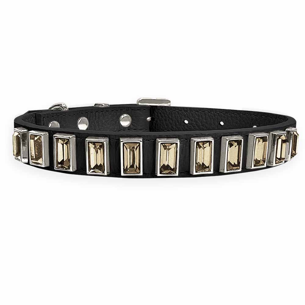 Coleira Personalizada para Cachorro com Strass | Ivy